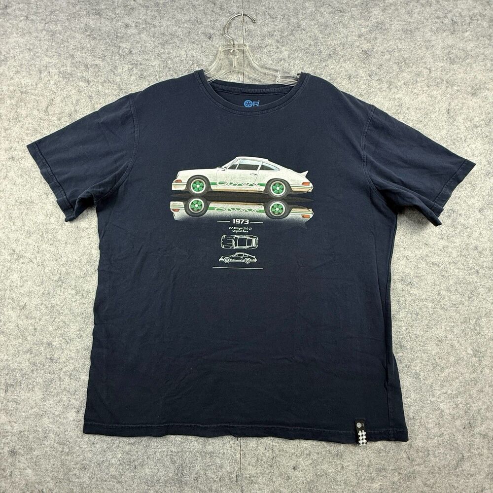 1973 Porsche Carrera RS 2.7 T-Shirt Men's XL OR Original Race Cult & Passion